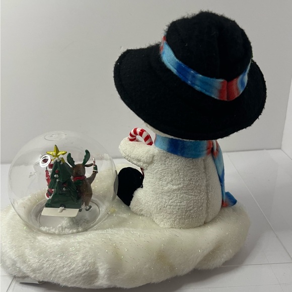Gemmy Animated plush friend Snow Globe Snowman Lights Singing Plush WORKS - Picture 5 of 10